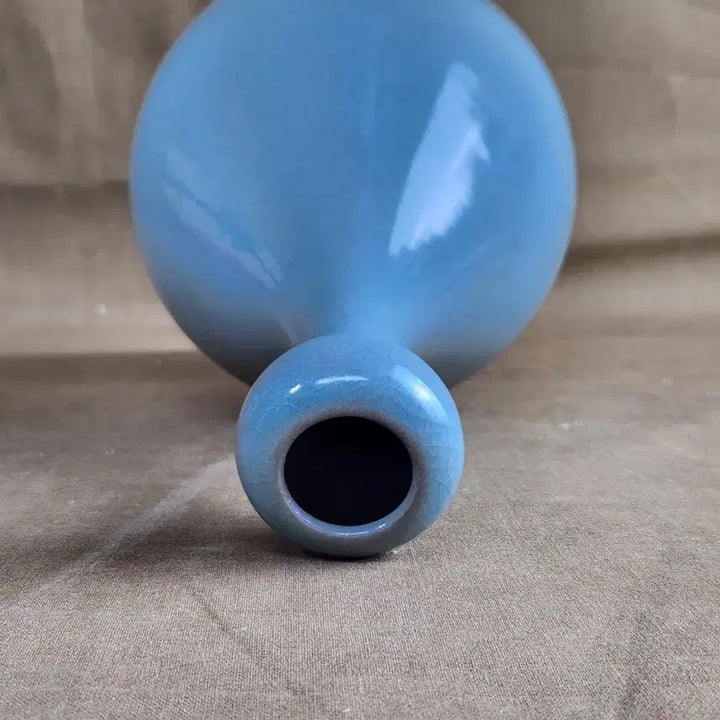 [BUNJANG] Rare Celadon Vase with Blue Glaze / 중국도자기 청룡사어제 유약빛 맑은 여요청자