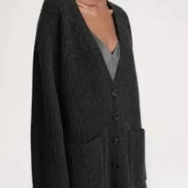 [BUNJANG] Toteme Charcoal Grey Wool Cardigan XXS / Toteme 토템 캬콜 그레이 울 가디건 XXS