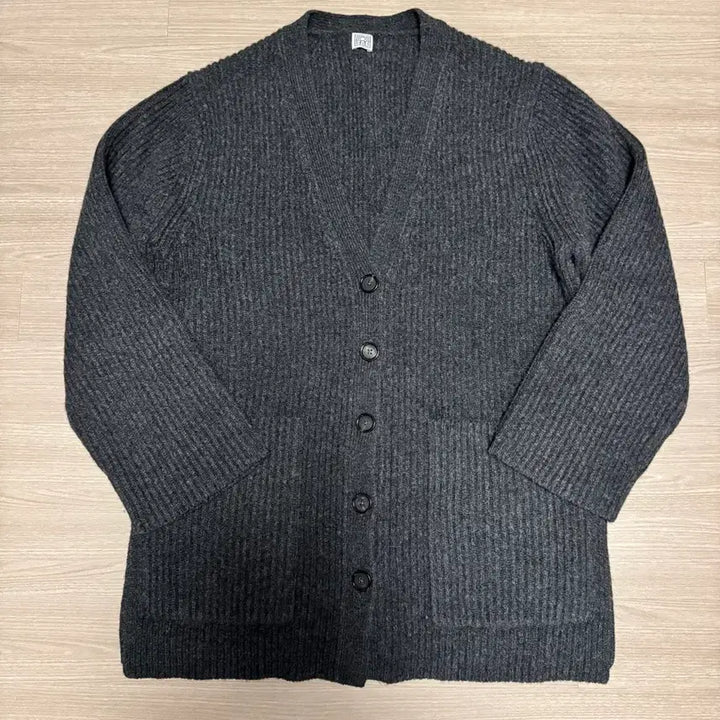 [BUNJANG] Toteme Charcoal Grey Wool Cardigan XXS / Toteme 토템 캬콜 그레이 울 가디건 XXS