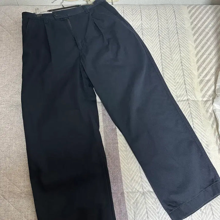 [BUNJANG] Pottery Cotton Barrel Fit Pants Dark Navy Size 1 / 포터리 코튼 배럴 핏 팬츠 다크네이비 1사이즈