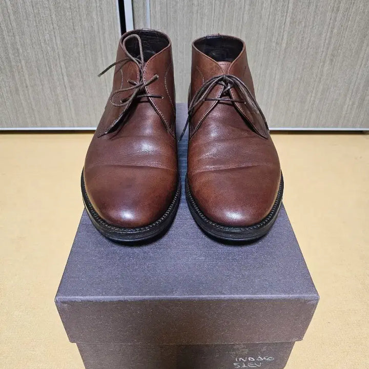 [BUNJANG] Salvatore Ferragamo Calf Leather Chukka Boots Brown / 페라가모 구두 부츠 카프 7