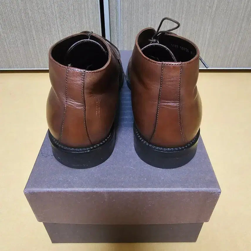[BUNJANG] Salvatore Ferragamo Calf Leather Chukka Boots Brown / 페라가모 구두 부츠 카프 7