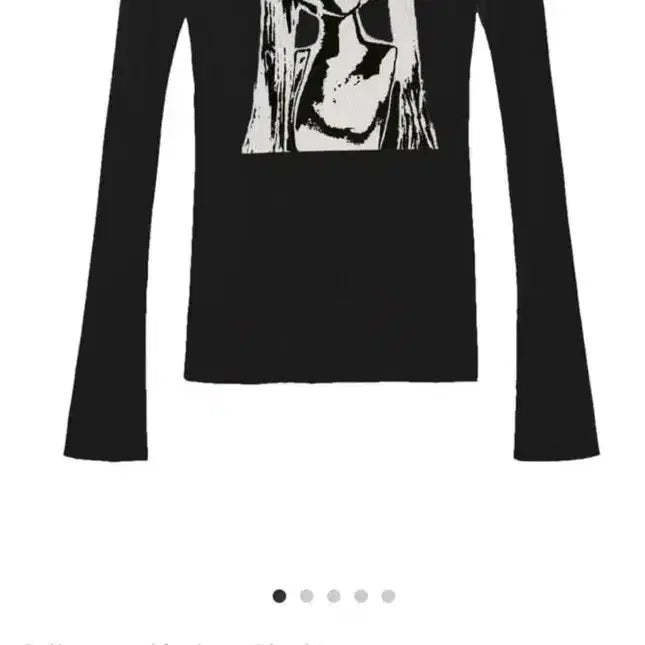 [SOLD OUT] 본네 카라 그래픽 탑 블랙