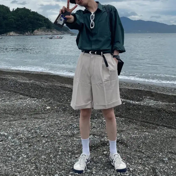 [SOLD OUT] [M] 수아레 데일리 바이오 셔츠 딥그린