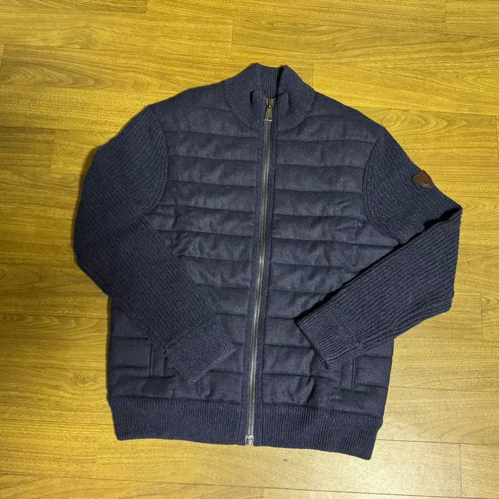 [BUNJANG] Polo Ralph Lauren Quilted Wool Cashmere Full-Zip Cardigan M Indigo / 폴로 퀼팅 울 캐시미어 풀집업 가디건 M사이즈 인디고컬러