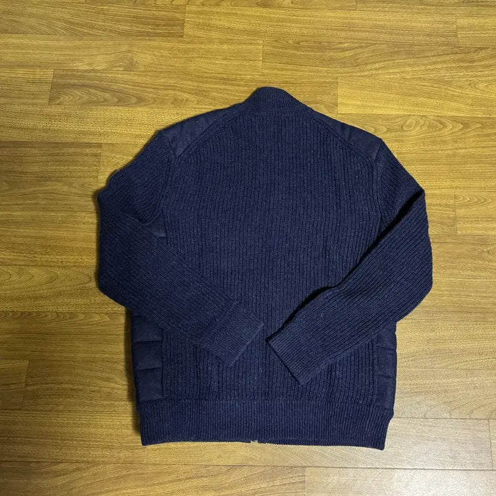 [BUNJANG] Polo Ralph Lauren Quilted Wool Cashmere Full-Zip Cardigan M Indigo / 폴로 퀼팅 울 캐시미어 풀집업 가디건 M사이즈 인디고컬러