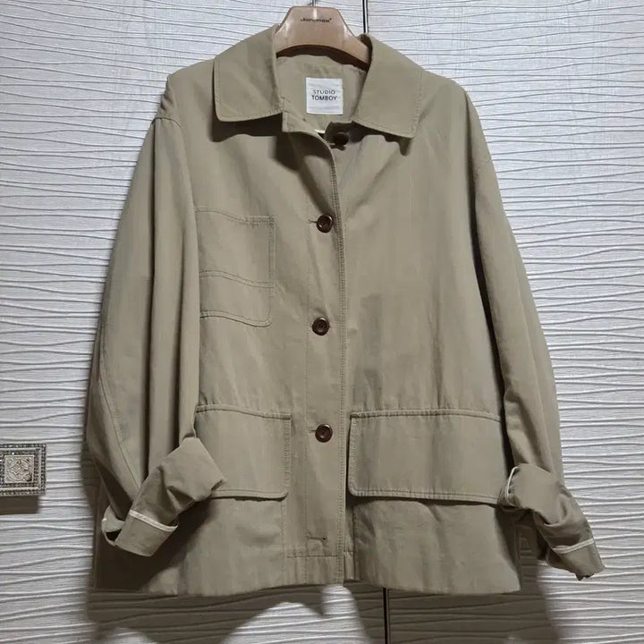[BUNJANG] Studio Tomboy Beige Jacket / 스튜디오 톰보이 자켓F