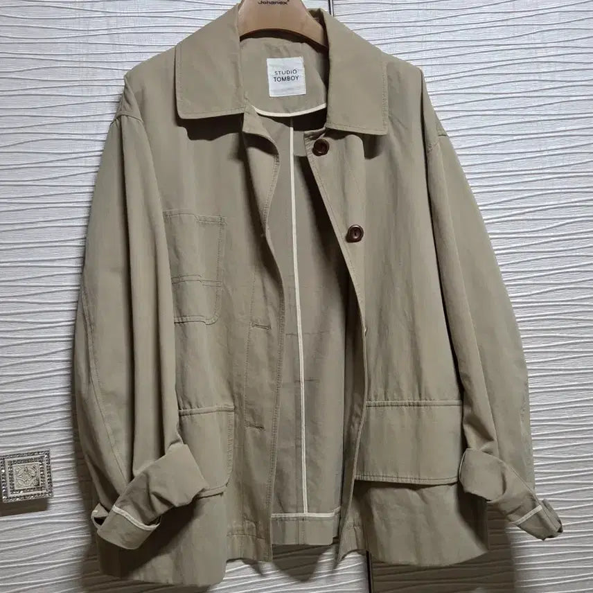[BUNJANG] Studio Tomboy Beige Jacket / 스튜디오 톰보이 자켓F