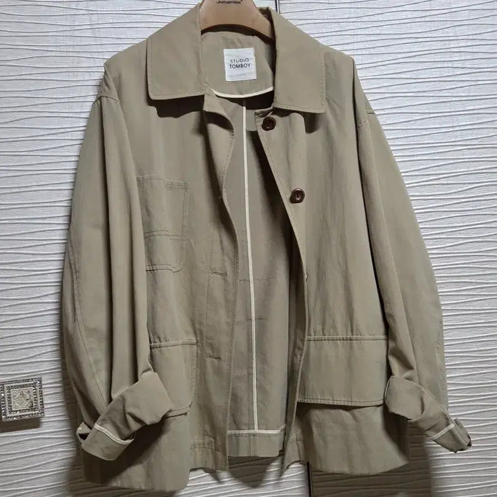 [BUNJANG] Studio Tomboy Beige Jacket / 스튜디오 톰보이 자켓F