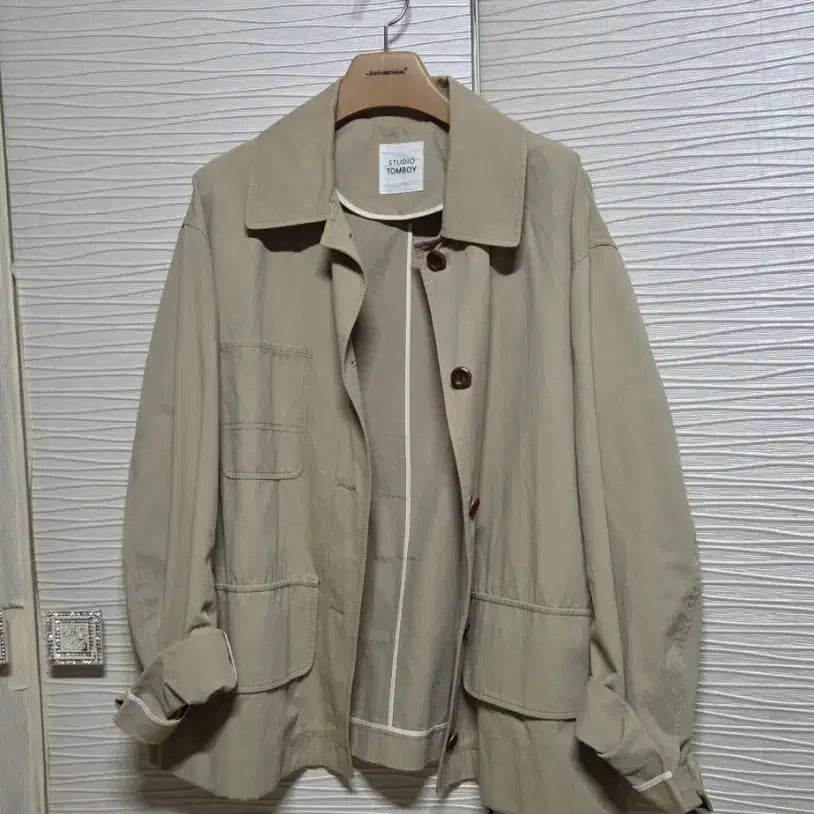 [BUNJANG] Studio Tomboy Beige Jacket / 스튜디오 톰보이 자켓F