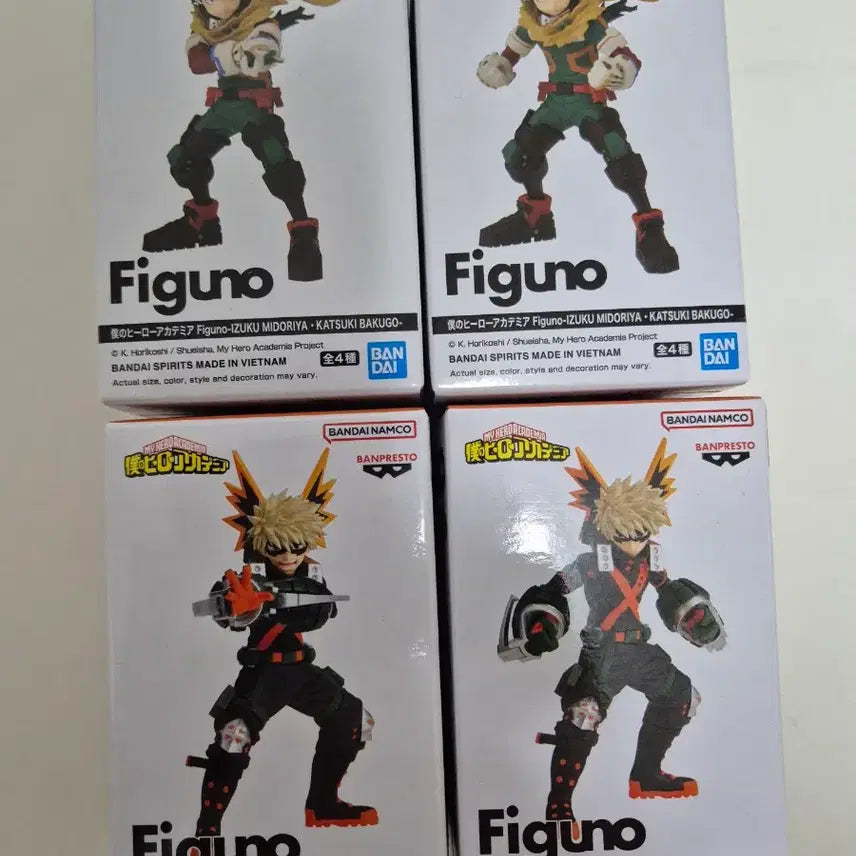 [BUNJANG] Banpresto My Hero Academia Figuno Figure Set / 미개봉 반프레스토 나의 히어로 아카데미아 Figuno 피규어