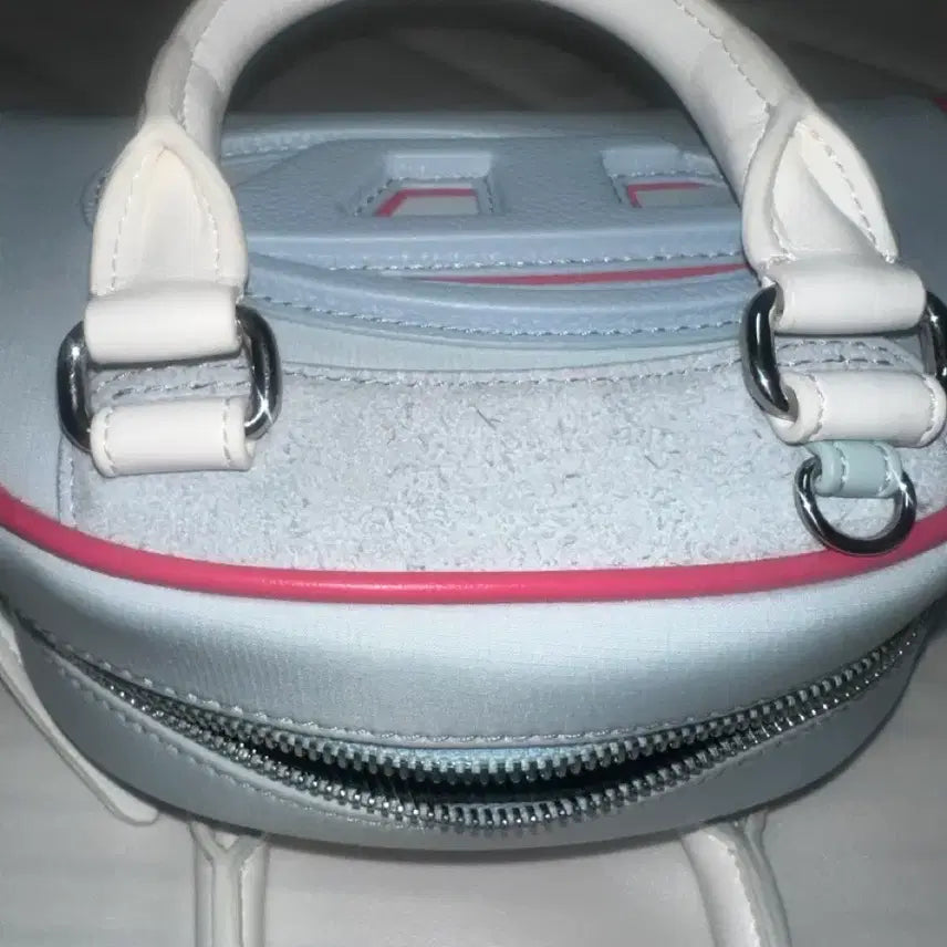 [BUNJANG] Diesel Mini Bowling Bag - Light Blue / 디젤 미니백 크로스백 (돔 컬러 블록 미니 볼링백 라이트 블루)