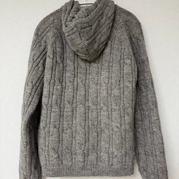 [BUNJANG] Our Legacy Cable Knit Hooded Zip-Up Grey / 아워레가시 케이블 니트 후드집업 그레이
