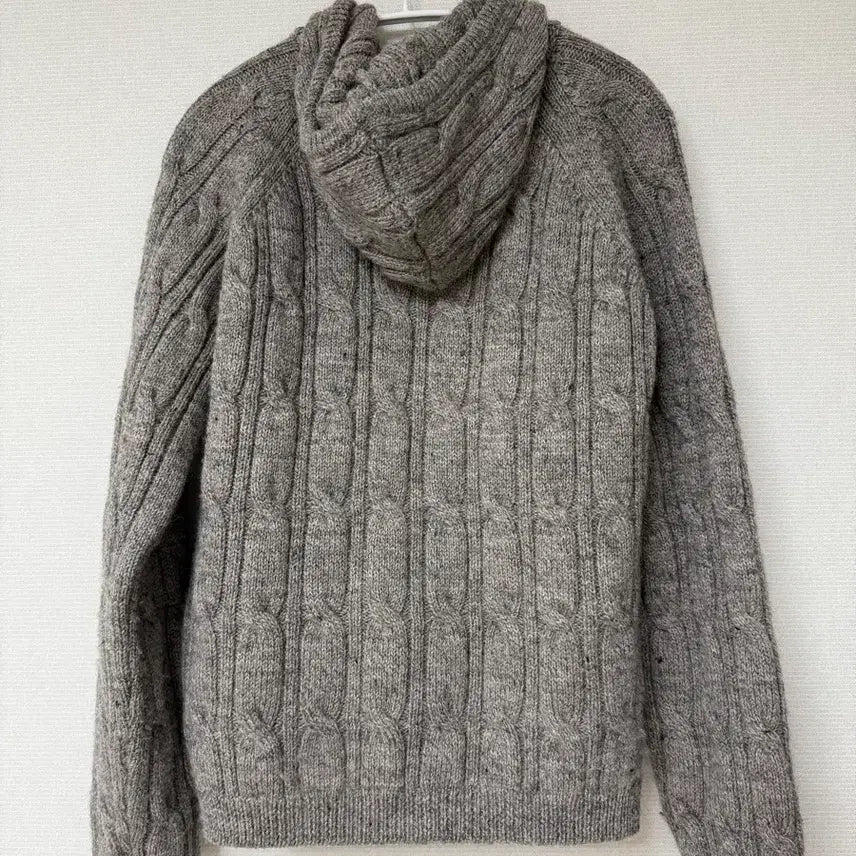 [BUNJANG] Our Legacy Cable Knit Hooded Zip-Up Grey / 아워레가시 케이블 니트 후드집업 그레이