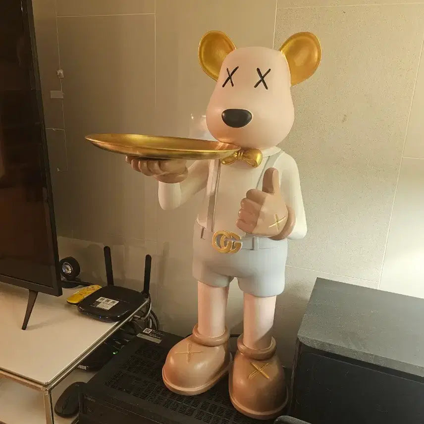 [BUNJANG] Bearbrick 1000% "Tray Bear" Figure / 베어브릭1000싸이즈 장식