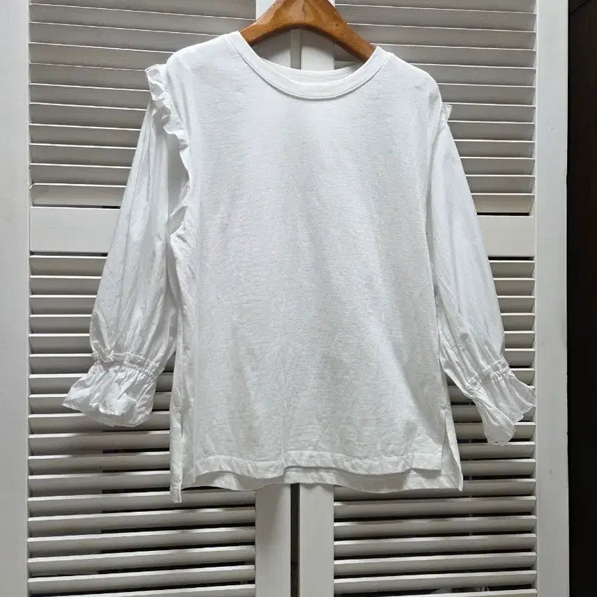 [BUNJANG] CC Collect Puff Sleeve Cotton T-Shirt / 씨씨콜렉트 퍼프소매 면 티셔츠