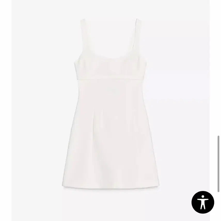[BUNJANG] ZARA White Mini A-line Dress / 자라 화이트 미니 A라인 원피스