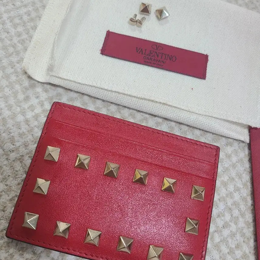 [BUNJANG] Valentino Rockstud Card Holder / (풀구성) 발렌티노 락스터드 카드지갑