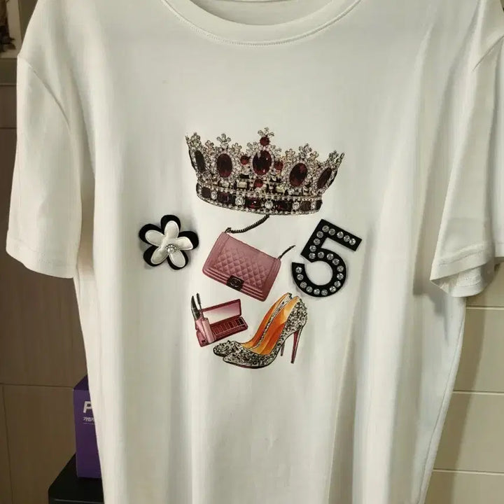 [BUNJANG] Unique Graphic Print Short Sleeve T-Shirt / 화려한 프린팅 반팔 티셔츠