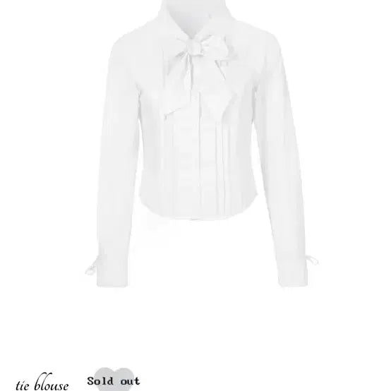 [BUNJANG] IDANG CLUB Tie Blouse / 아이당클럽 타이 블라우스