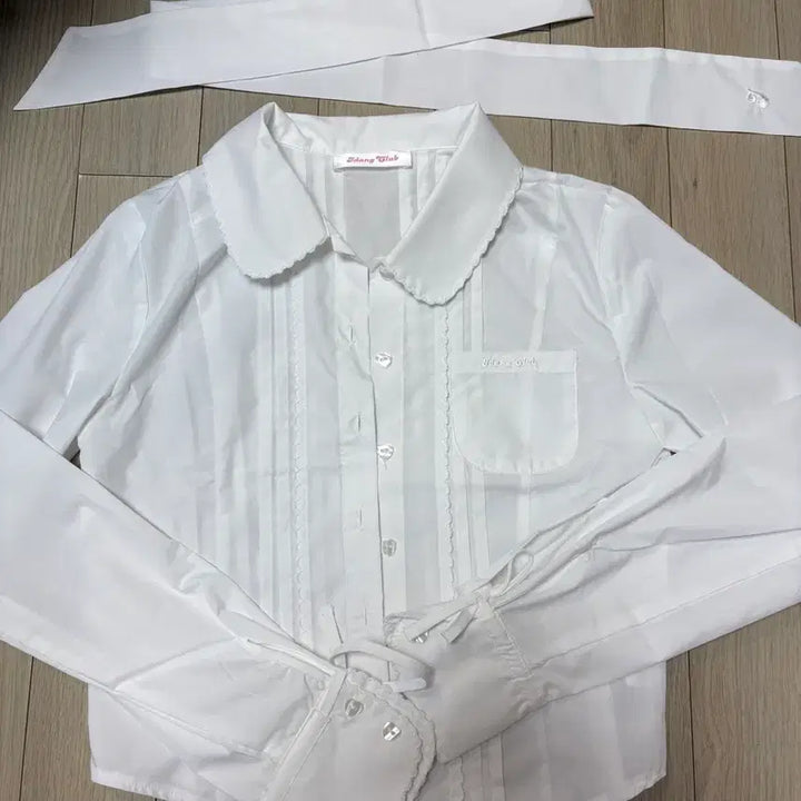 [BUNJANG] IDANG CLUB Tie Blouse / 아이당클럽 타이 블라우스