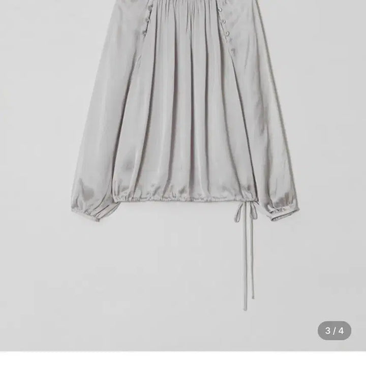 [BUNJANG] Lenuee Eclat Shirring Blouse Stone Gray / 르누이 lenuee Eclat Shirring Blouse 스톤그레이
