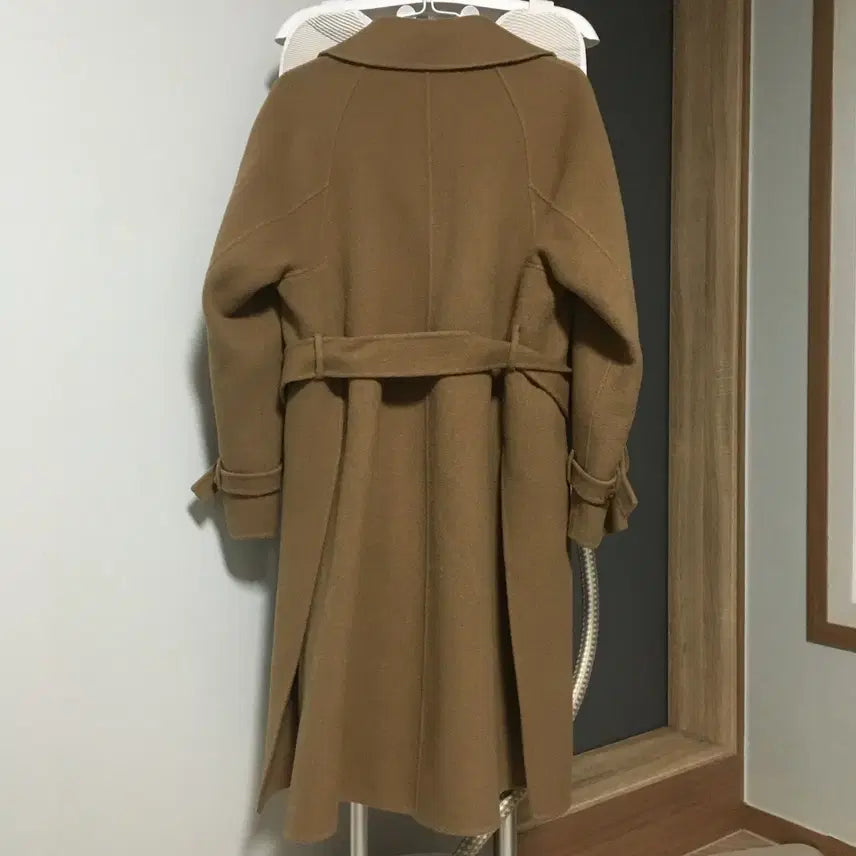 [BUNJANG] SJSJ Belted Handmade Wool Coat (55) / 한섬 SJSJ 에스제이 벨티드 핸드메이드 코트 (55)