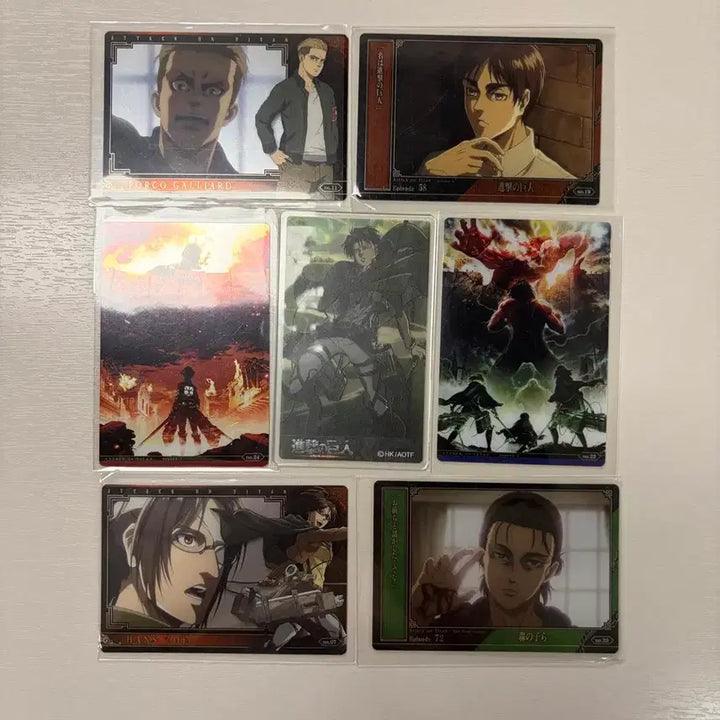 [BUNJANG] Attack on Titan Goods Bundle Set / 진격의 거인 카드 굿즈 일괄