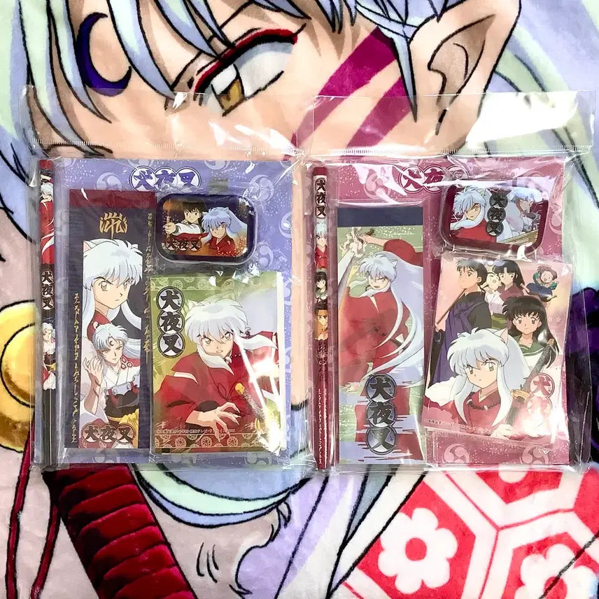 [BUNJANG] Inuyasha Classic Stationery Set (Red/Blue) / (2종) 이누야샤 고전 미니 선물 문구 세트 개별
