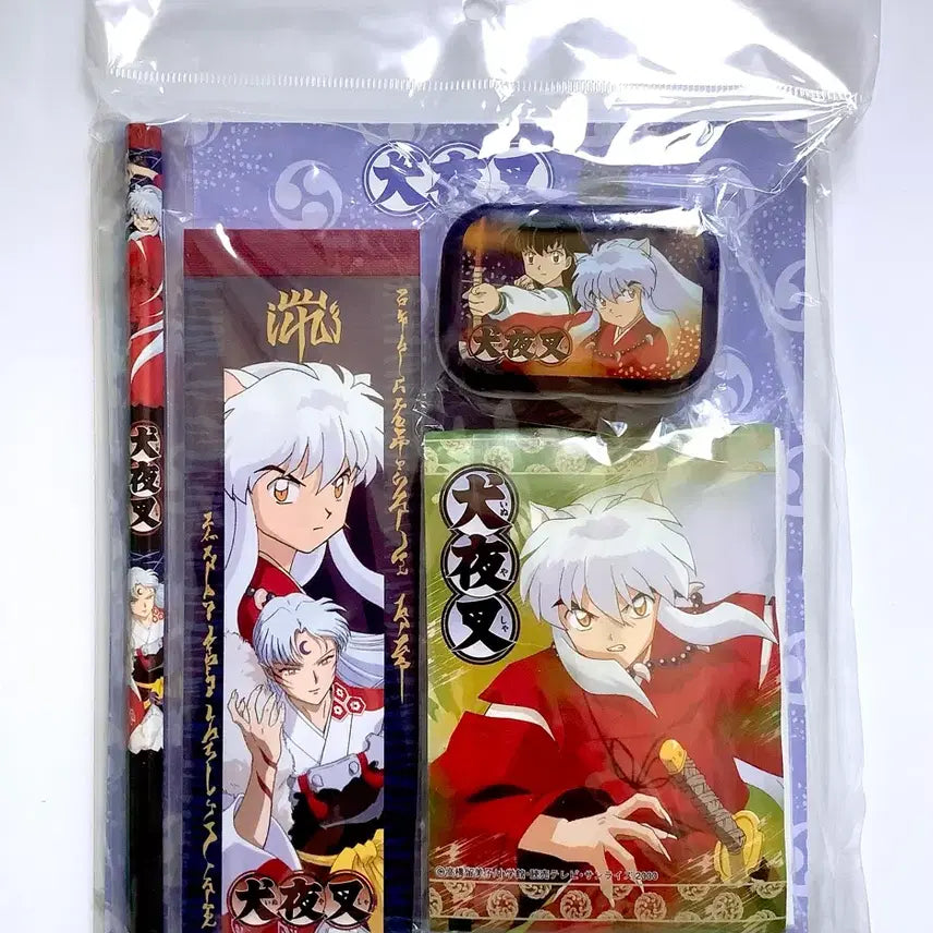 [BUNJANG] Inuyasha Classic Stationery Set (Red/Blue) / (2종) 이누야샤 고전 미니 선물 문구 세트 개별