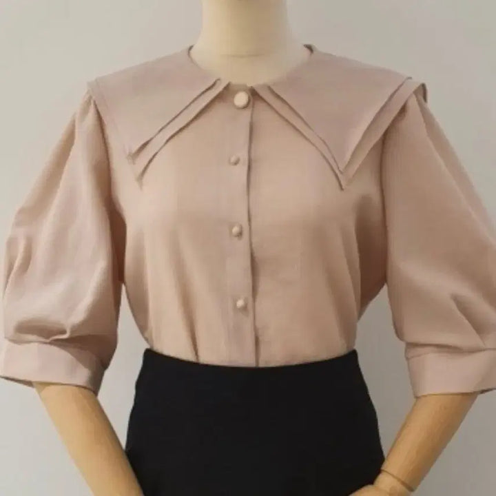 [BUNJANG] Blue &amp; Judy Sailor Collar Blouse / 부루앤쥬디 세일러 카라 블라우스(새상품)