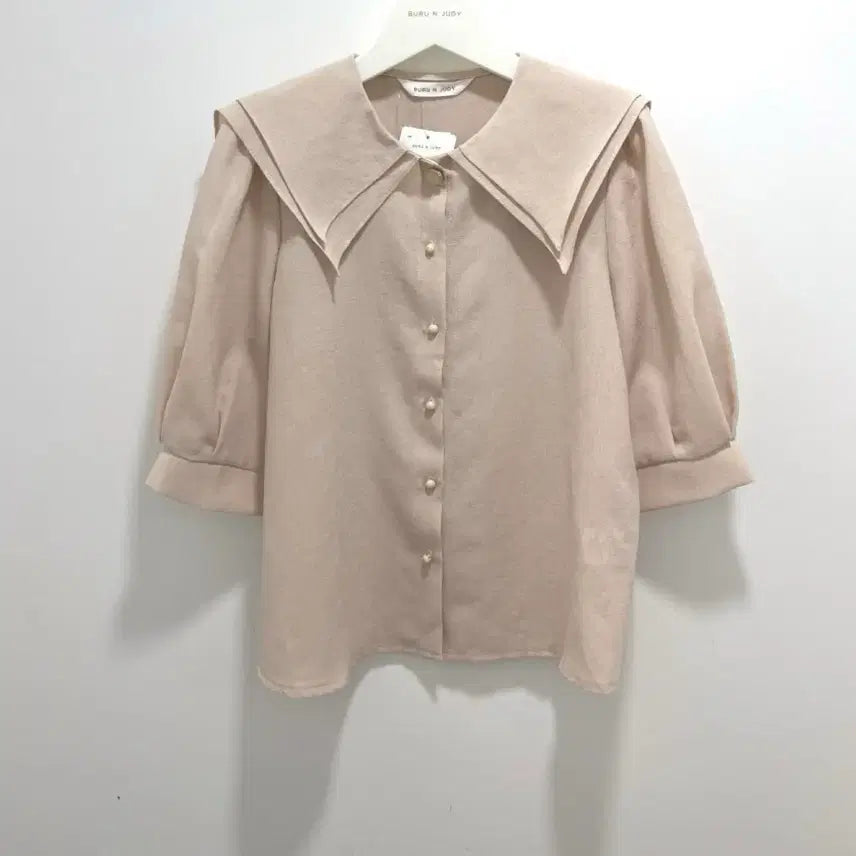 [BUNJANG] Blue &amp; Judy Sailor Collar Blouse / 부루앤쥬디 세일러 카라 블라우스(새상품)