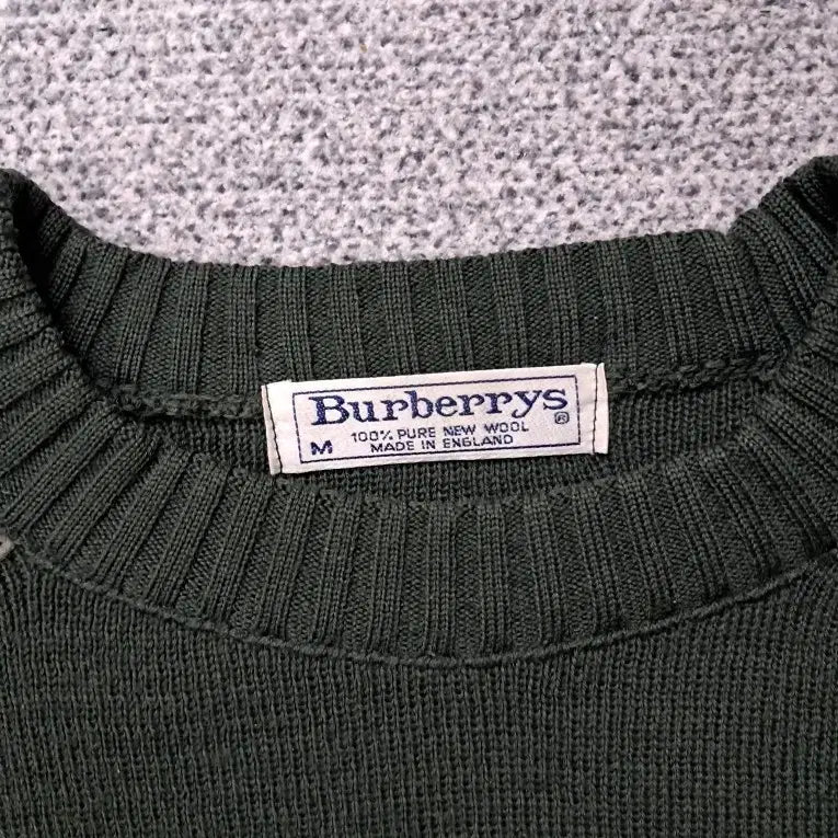 [BUNJANG] Burberry Hunting Green Knit Sweater / 버버리 헌팅 그린 니트 스웨터