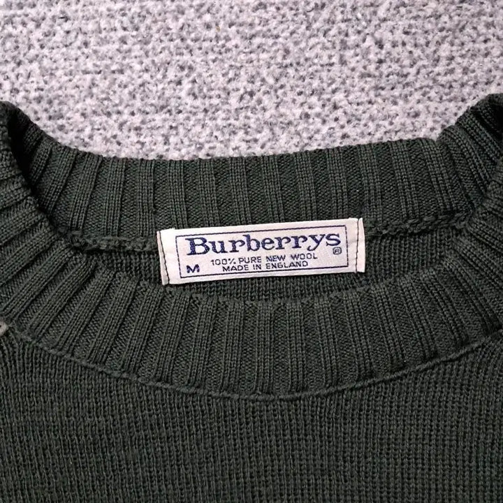 [BUNJANG] Burberry Hunting Green Knit Sweater / 버버리 헌팅 그린 니트 스웨터