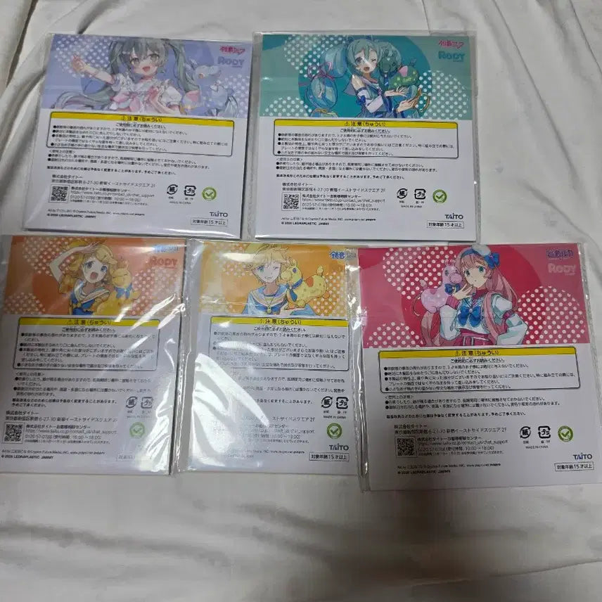 [BUNJANG] Hatsune Miku x Rody Acrylic Stand Set (5 Types) / 하츠네 미쿠 X RODY 쿠지 아크릴 스탠드 5종
