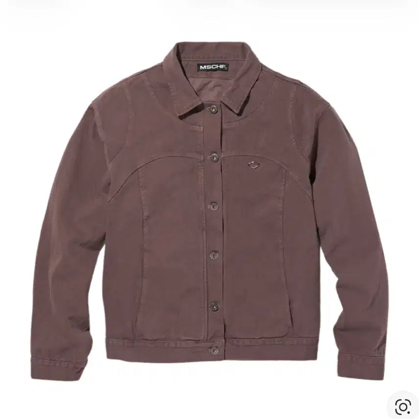 [BUNJANG] Mischief Rose Brown Trucker Jacket - Size M / 미스치프 로즈 브라운 트러커 자켓 M