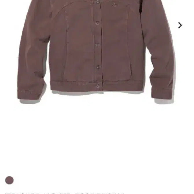 [BUNJANG] Mischief Rose Brown Trucker Jacket - Size M / 미스치프 로즈 브라운 트러커 자켓 M