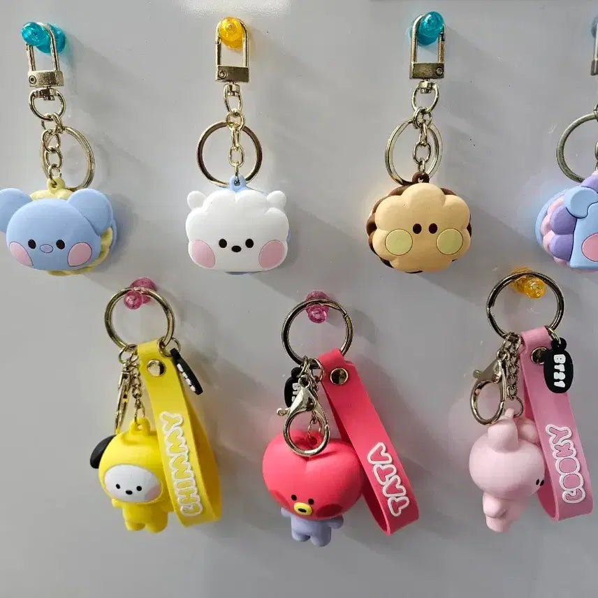 [BUNJANG] BT21 Character Keyring Bundle Set / BT21 캐릭터 키링 일괄