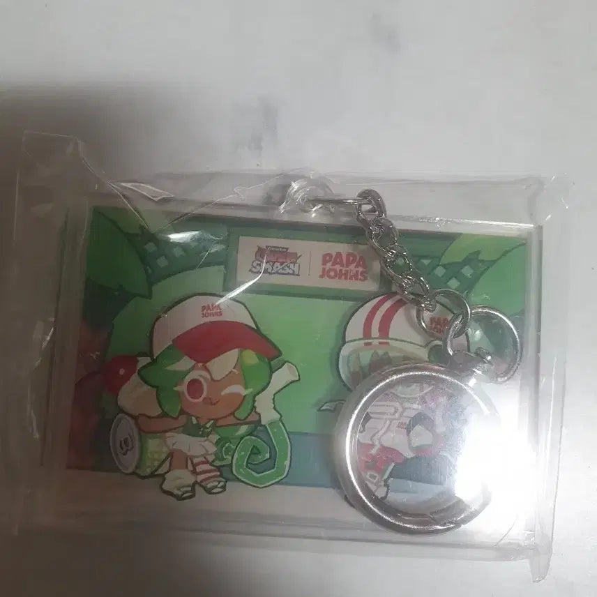 [BUNJANG] Cookie Run OvenSmash Melon Soda &amp; Ice Pop Acrylic Keychain / 쿠키런 오븐스매시 메론소다맛 아이스팝맛 파파존스 콜라보 아크릴 키링