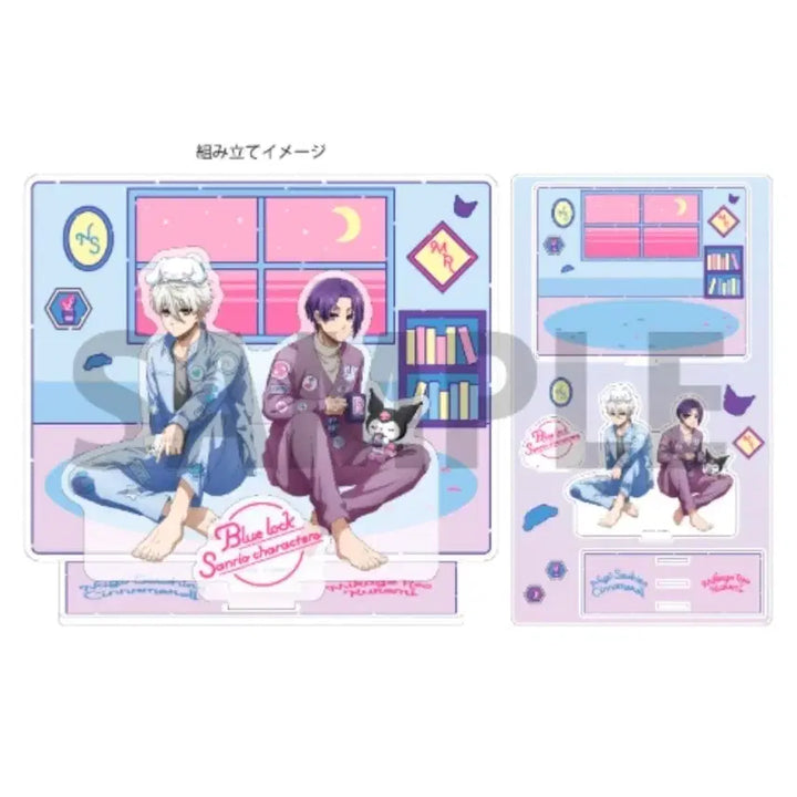 [BUNJANG] Blue Lock Sanrio Acrylic Diorama Stand / 블루록 산리오 콜라보 아크릴 디오라마 스탠드
