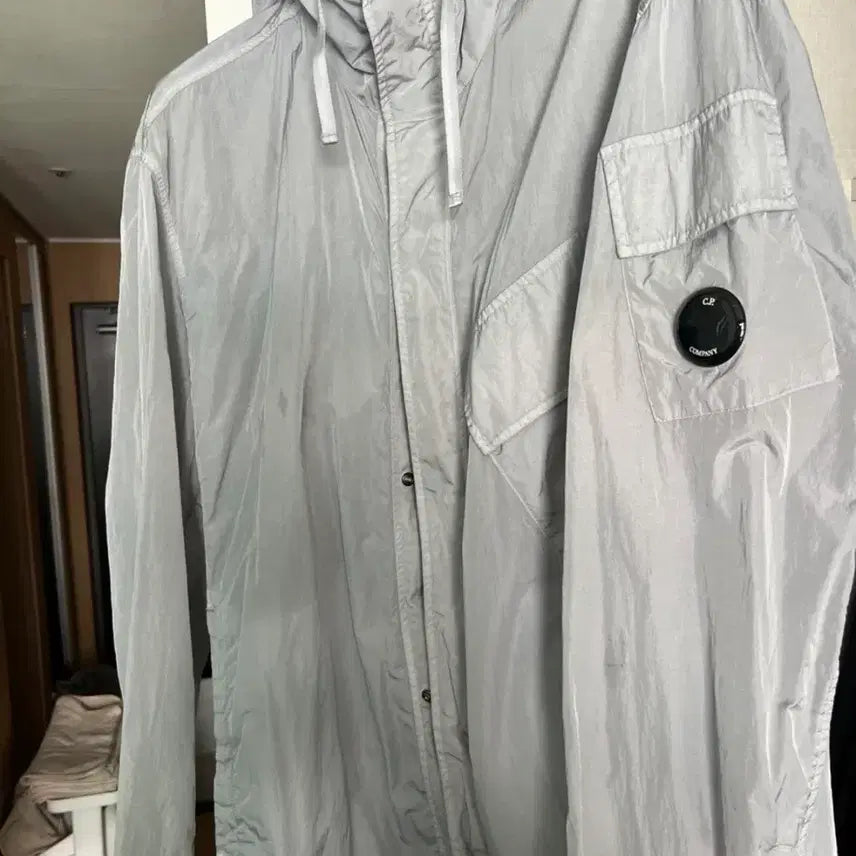 [BUNJANG] CP Company Chrome-R Hooded Lens Overshirt Grey XL / CP컴퍼니 크롬-R 후드 렌즈 오버셔츠 그레이 신상품