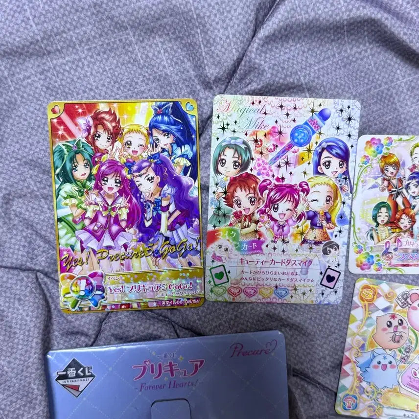 [BUNJANG] Yes! Precure 5 Rubber Strap, Keyring, Data Card Bundle Set / 일괄 Yes 프리큐어 5 예프파 러버스트랩 이치방쿠지 키링 데이터카드