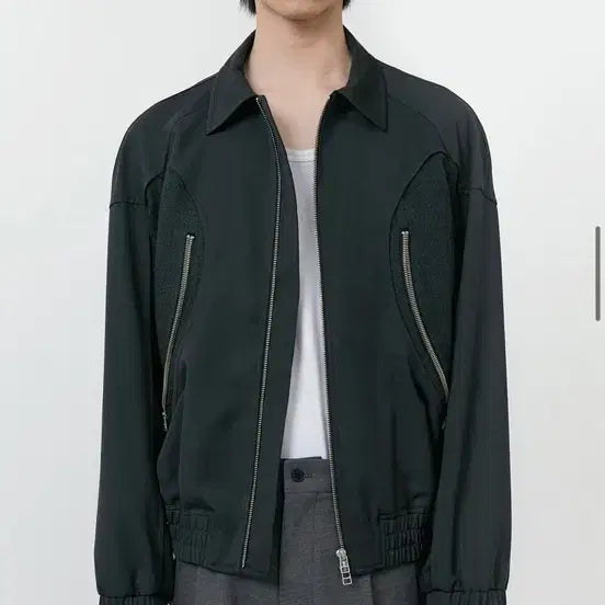[BUNJANG] Typing Mistake Blouson Jacket / 타이핑 미스테이크 블루종 자켓