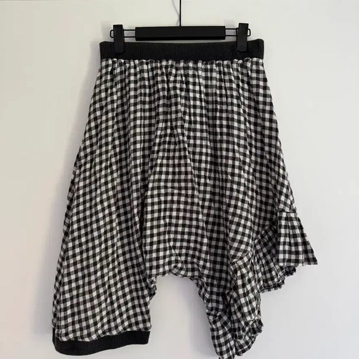 [BUNJANG] Gomme Check Skirt Pants / gomme 고무 체크 스커트 팬츠 skirt pants