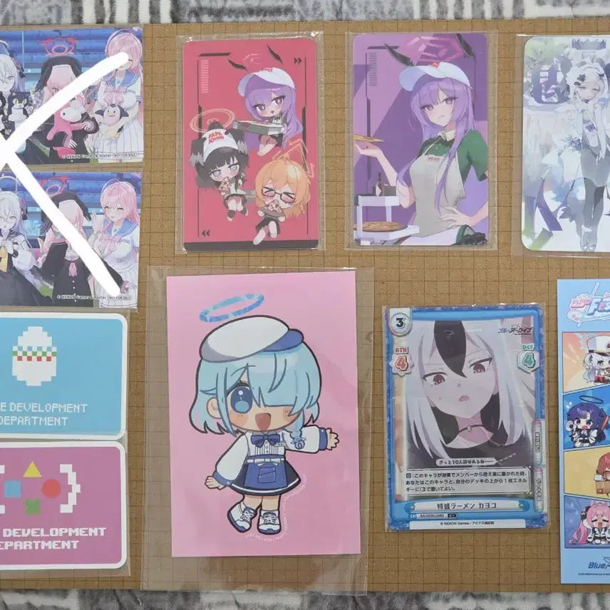 [BUNJANG] Blue Archive Aris &amp; Hina Collaboration Sticker &amp; Coaster Set / 블루아카이브 스티커 코스터 애니메이트 콜라보 일본 2주년 아리스 히나