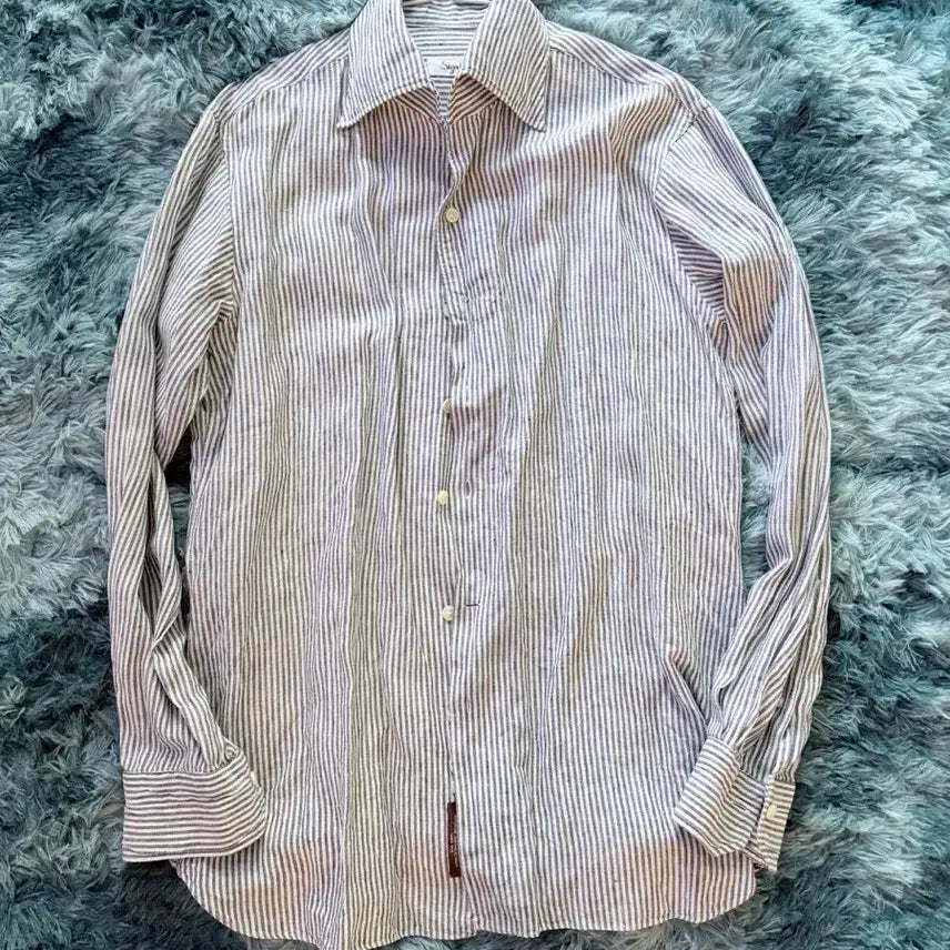 [BUNJANG] Abbraccio Italian Linen Shirt 95 / 아브라소 이탈리아 원단 맞춤 린넨 셔츠 95