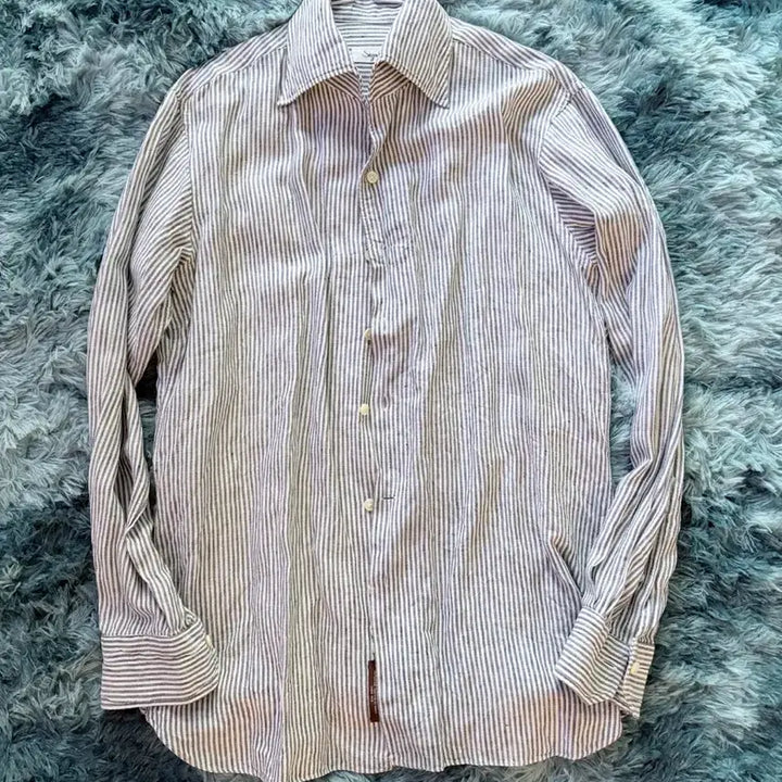 [BUNJANG] Abbraccio Italian Linen Shirt 95 / 아브라소 이탈리아 원단 맞춤 린넨 셔츠 95