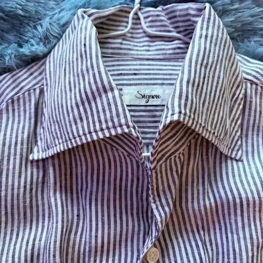 [BUNJANG] Abbraccio Italian Linen Shirt 95 / 아브라소 이탈리아 원단 맞춤 린넨 셔츠 95