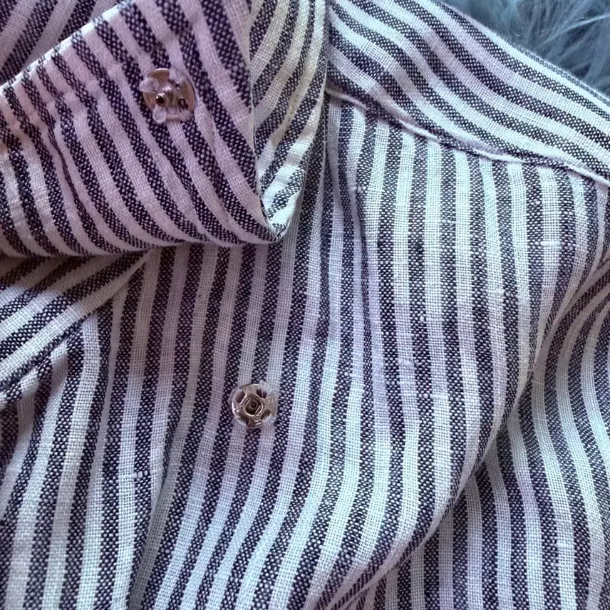 [BUNJANG] Abbraccio Italian Linen Shirt 95 / 아브라소 이탈리아 원단 맞춤 린넨 셔츠 95