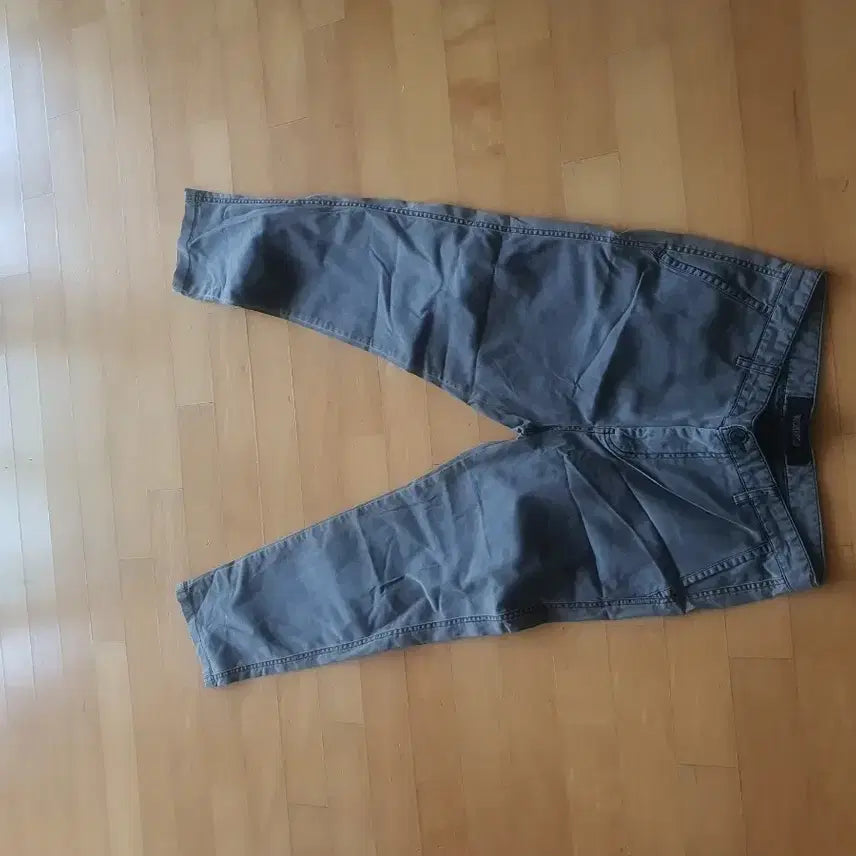 [BUNJANG] Walkers Charcoal Gray Cotton Pants / 워커즈 차콜 그레이 면바지